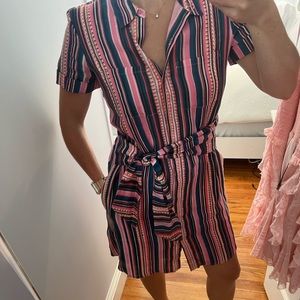 Ecru Multi Color Dress, Size S